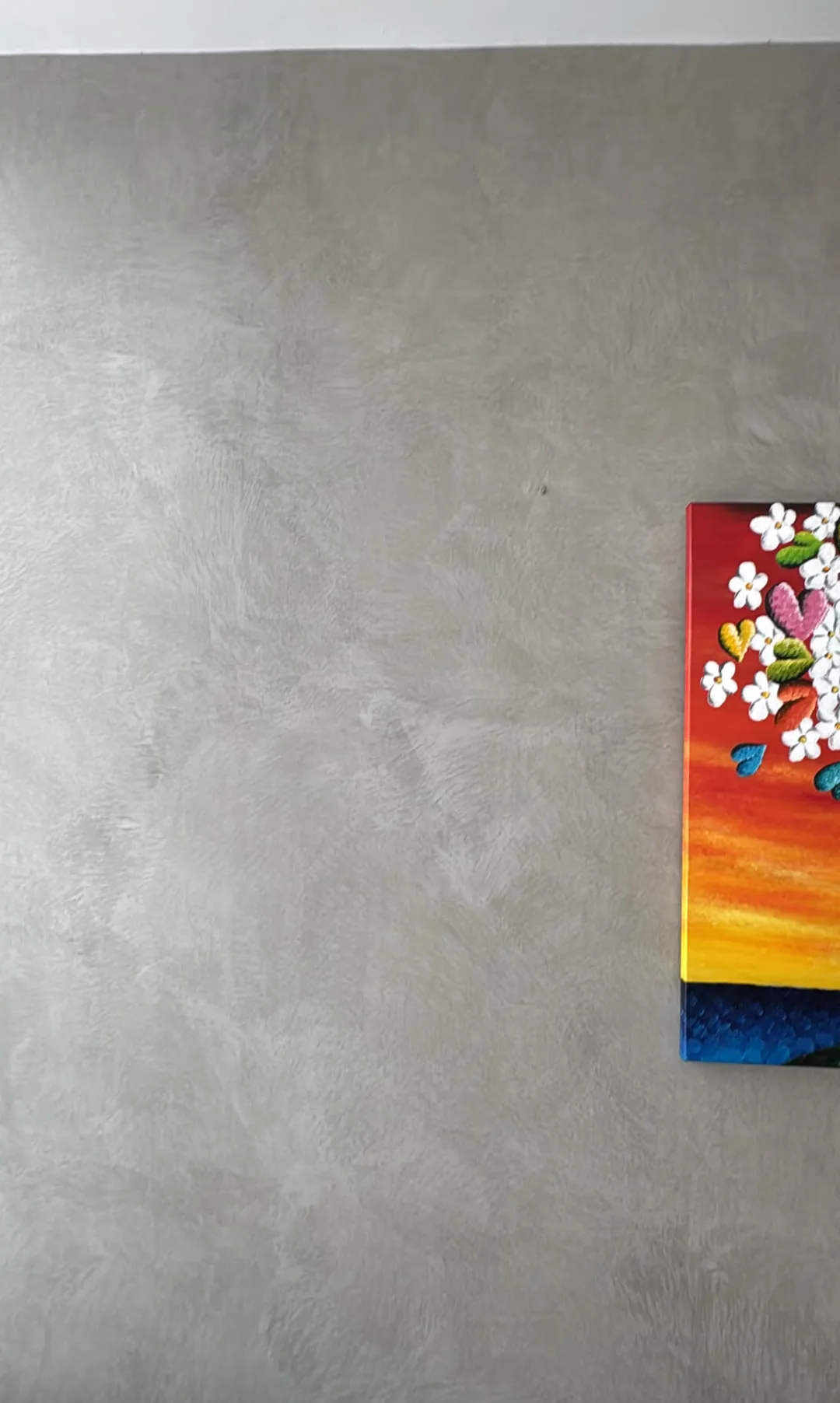 Suzuka Cemento limewash living room wall in East Singapore — Pico X Health