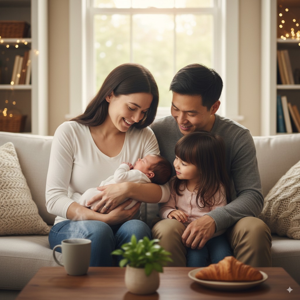 Singapore family in a freshly painted home by Pico X Health